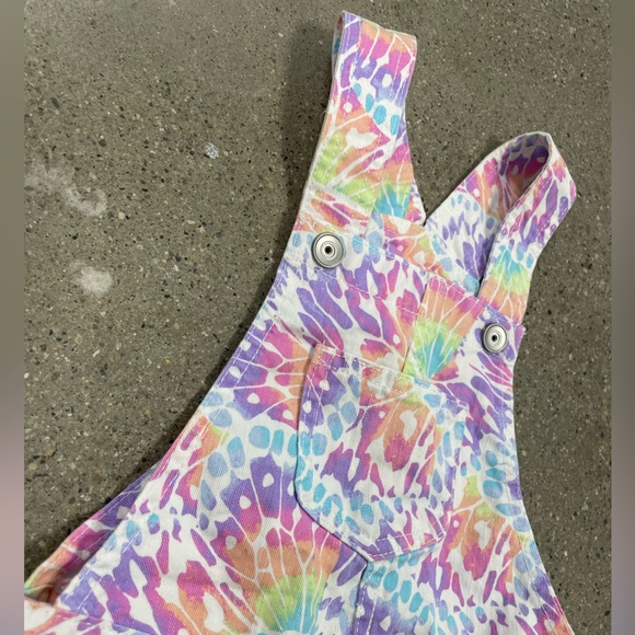 The Childrens Place Girl's Size 5 Butterfly Wings Denim Overall Jumper Romper - Picture 4 of 10